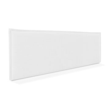 Cabecero De Lino Natural Liso Con Ribete 135x50cm Camas 120/135 - Blanco