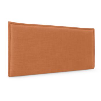 Cabecero De Lino Natural Liso Con Ribete 105x50cm Camas 105 - Naranja