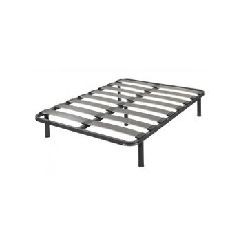 Somier 160x200 Cm Multiláminas Con Reguladores Lumbares Tubo Acerado 40x30  Mm Láminas De Haya Antideslizantes + 8 Patas Cilíndricas De 25 Cm. con  Ofertas en Carrefour