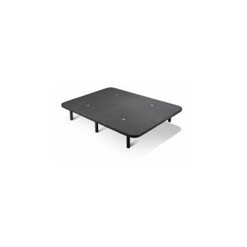 HOGAR24 ES Base tapizada 135 x 190 Reforzada con 6 Patas metálicas Alto 32  cm, tapizado 3D Color Negro + 4 válvulas de transpiración. : :  Hogar y cocina