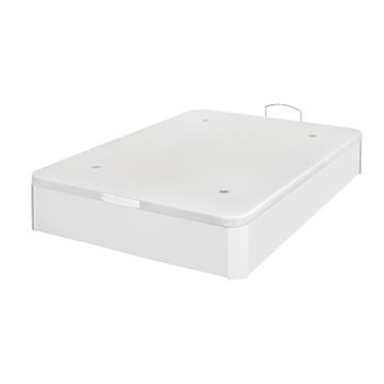 Canapé abatible de polipiel Blanco 135x190 cm - Mesefor