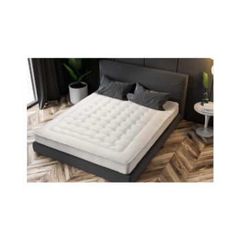 Topper/sobrecolchón Viscoelástico Memory Foam Aloe Vera 90 X 190 X 3 Cm  Blanco Vipalia con Ofertas en Carrefour