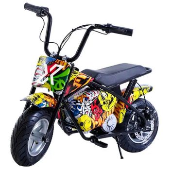 Mini Moto Eléctrica Infantil En Varios Colores, Incluye1 Par De Ruedines