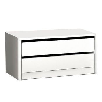 Cajonera De Armario Color Blanco Brillo, 4 Cajones, Mueble Auxiliar Para Interior  Armario 46x61x45 Cm con Ofertas en Carrefour