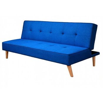 Sofá-cama Unai Mecanismo Clic Clac Azul 88x188x88 Cm