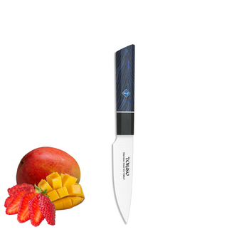 Cuchillo Cocina Profesional Tokysu - Cuchillos Cocina Japones Petty De Acero Inoxidable De 67 Capas 11 Cm - Mango G10 Damasco