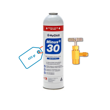 Gas Refrigerante Orgánico Ecologico Minus 30 R12 R134a R1234yf Mas Llave De Servicio