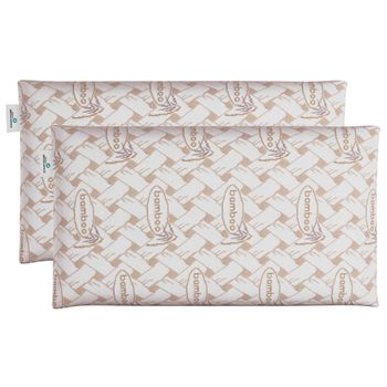 Almohada Viscoelástica Bambú Con Firmeza Media Don Descanso  X2 70 Cm