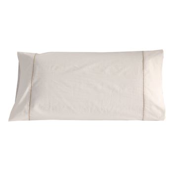 Funda De Almohada Algodón 100% 180 Hilos Blanca Don Descanso Blanco 135/140 Cm