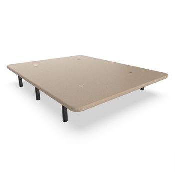 HOGAR24 ES Base tapizada 135 x 190 Reforzada con 6 Patas metálicas Alto 32  cm, tapizado 3D Color Beige + 4 válvulas de transpiración. : :  Hogar y cocina