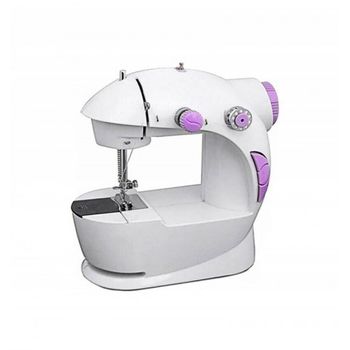 Máquina De Coser Mini Ajustable Doble Rosca 2 Velocidades Pedal Antideslizante