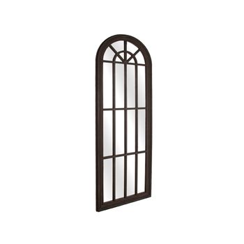 Espejo De Pared Romimex Negro Resina Ventana 61 X 178 X 4 Cm