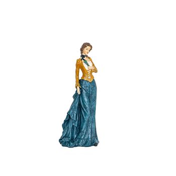 Figura Decorativa Romimex Multicolor Resina Lady 16 X 39 X 13 Cm