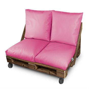 Cojín Multiusos Suelo O Respaldo O Asiento Para Palets Exterior Rosa Happers 60x60 (1 Unidad)