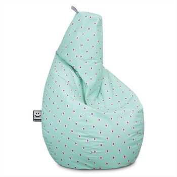 Puff Pera Relax Terciopelo Vintage Menta Xl con Ofertas en Carrefour