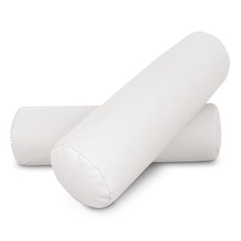 Cojin Rodillo 50x15 Blanco Pack 2 Unidades 50x15