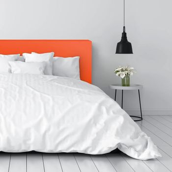 Cabecero De Cama Naranja Tapizado 159x49x8 (cama 150)