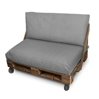 Cojín Para Palets Asiento Y/o Respaldo 120x60x20 gris Claro Naylim Mate Happers