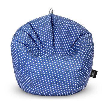 Puff Pelota Estampado Stars Azul Happers