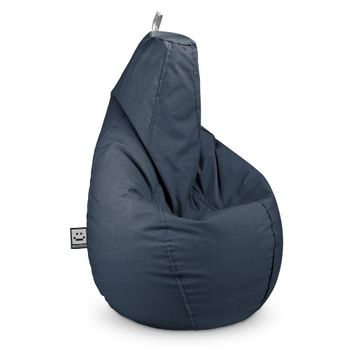 HAPPERS Puff Pera Polipiel Interior Turquesa XL : : Hogar