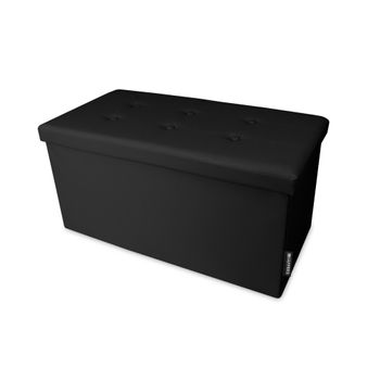 Taburete Plegable Con Asiento Acolchado, Ø30x50 Cm / 30x7x70 Cm, Negro con  Ofertas en Carrefour