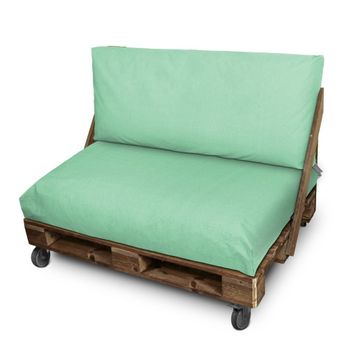 Cojines Para Palets De Exterior menta Mate Asiento 1: 120x80x20