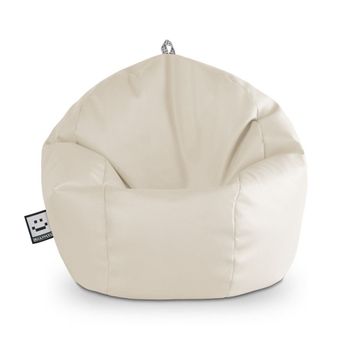 Funda Puff Pera Sin Relleno Beige Acomoda Textil. con Ofertas en Carrefour