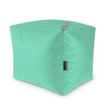 Puff Cuadrado Polipiel Indoor Menta Happers