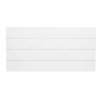 Cabecero Horizontal Recto Blanco Flandes 100x60cm - Madera Natural