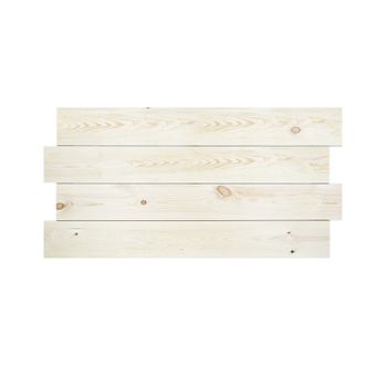 Cabecero Horizontal Asimétrico Madera Natural Flandes 160x80cm