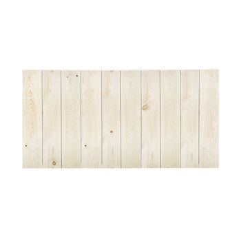 Cabecero  Vertical Recto Madera Natural Flandes 160x80cm -hecho A Mano