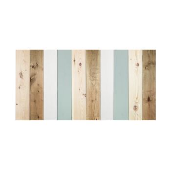 Cabecero Combinado Verde Azulado Flandes 100x60cm - Madera Natural