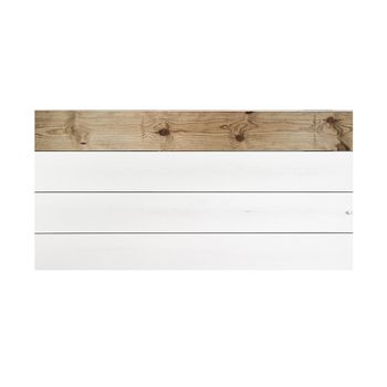 Cabecero Horizontal Recto Madera Natural Flandes 200x80cm-cama 180