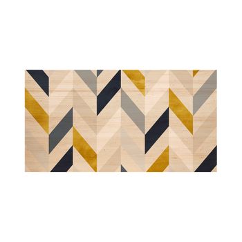 Cabecero Madera Natural 'geométrico Zig-zag' 160x80cm,cama 140/150