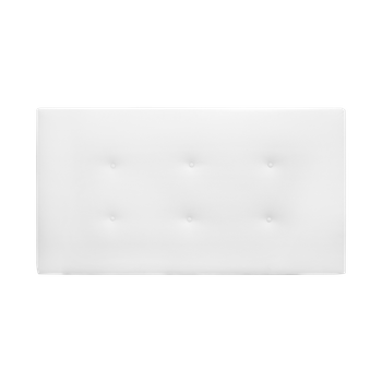 Cabecero Polipiel Botones Blanco 90x80cm - Cama 80/90