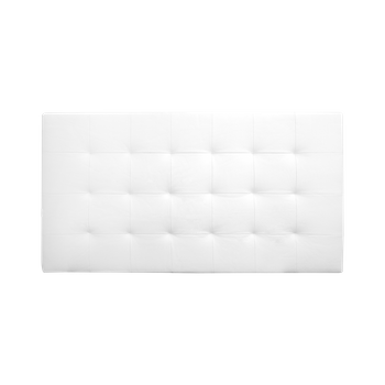 Cabecero Polipiel Pliegues Blanco 90x80cm - Cama 80/90