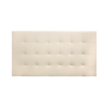 Cabecero Polipiel Pliegues Beige 90x80cm - Cama 80/90