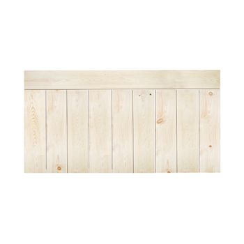 Cabecero Horizontal Recto Madera Natural Flandes 200x80cm-cama 180