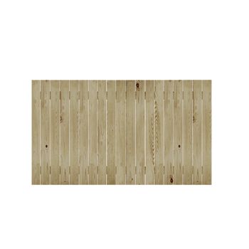 Cabecero Cairo Vertical Olivo 200x80cm - Cama 180/190 - Madera Natural