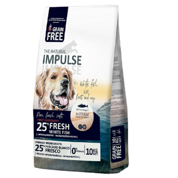 Pienso Para Perro The Natural Impulse Dog Adult Pescado Blanco Grain Free 10 Kg.