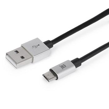 Premium Cable  Maillon Micro Usb 2.4 Aluminio Plateado 1m