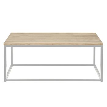 Banco Icub 120x40x45cm Blanco En Madera Maciza De Pino Acabado Natural Estilo Nórdico Industrial Box Furniture