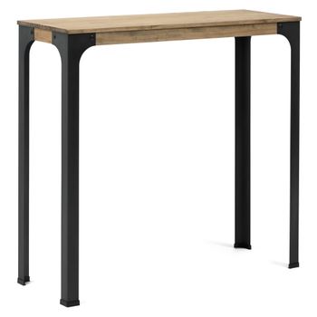 Adnatura. Mesa Escritorio Chuck 120, Mesa Ordenador Madera Roble Cálido Y  Patas Metálicas Mate Negro. 120x60x73cm con Ofertas en Carrefour