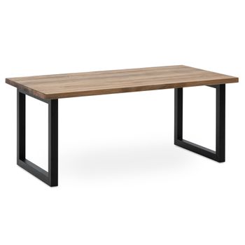 Mesa Centro Icub Big Wood Eco 100x50x43cm Negra Efecto Vintage Box Furniture