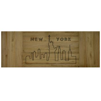 Cabecero Eco 3partes New York 150x60cm En Madera Maciza De Pino Acabado Vintage Estilo Industrial Box Furniture