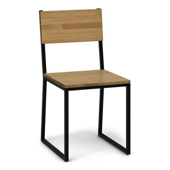 Silla Desmontable Oxford Eco Negra En Madera Maciza De Pino Acabado Vintage Estilo Industrial Box Furniture