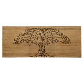 Cabecero Tríptico Árbol Protector Eco 150x59cm En Madera Maciza De Pino Acabado Vintage Box Furniture