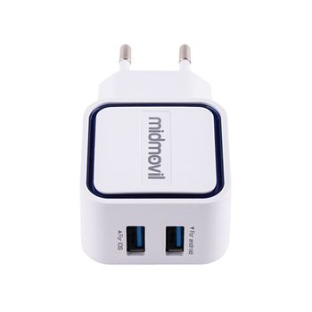 Cargador 220 V Midmovil Mid065wc , Usb  2.1a 5v .