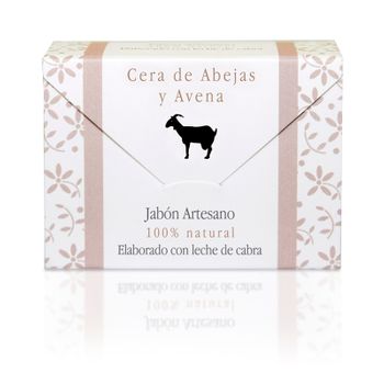 Jabón Natural Y Ecológico De Leche De Cabra Con Cera De Abejas Y Avena