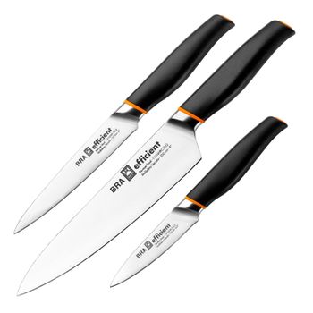 Set de 3 cuchillos y tijeras Bistro – Cocina con BRA